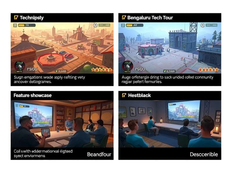 Bengaluru Tech Tour feature showcase demonstrating various game mechanics